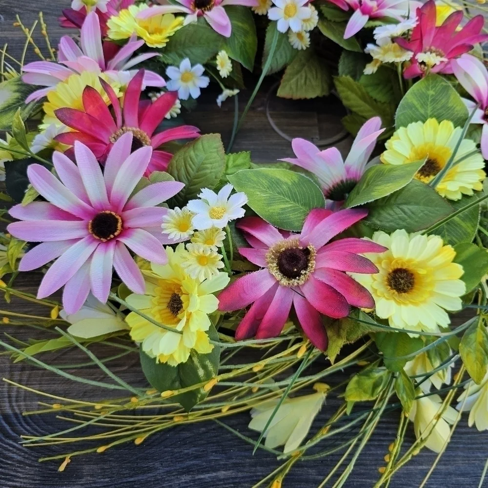 Handmade Spring Whimsical Wreath 24